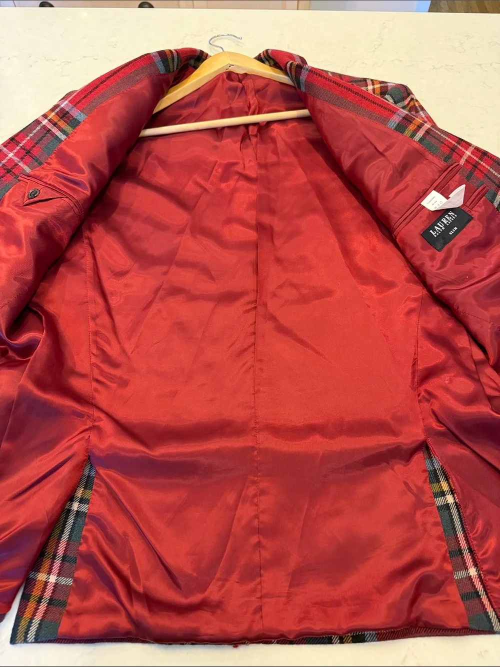 Ralph Lauren Men's Polo Modern Plaid Wool Sport Coat 44R